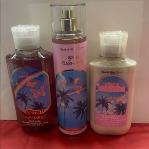 Bath & Body Works Pink Cashmere Body Wash Set